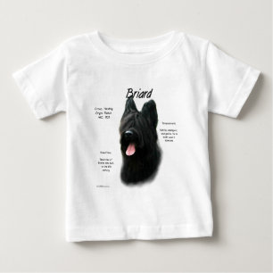 Camiseta De Bebé Diseño (negro) de la historia de Briard