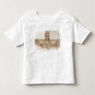Camiseta De Bebé Diseño para las paredes y la escalera (pluma del
