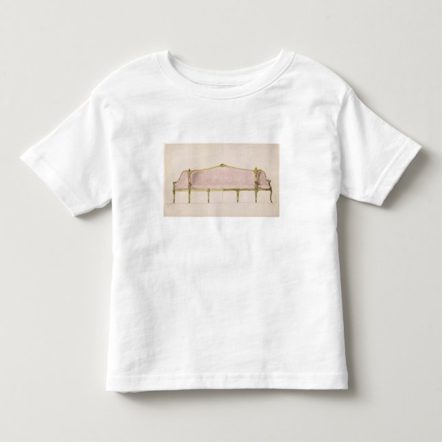 Camiseta De Bebé Diseño para un Settee (Anverso)