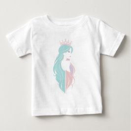 Camiseta De Bebé Diseño pastel "Reina elegante con corona"