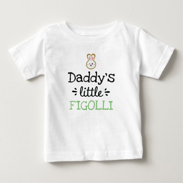 Camiseta De Bebé Diseño personalizado | [Cualquier texto] Pequeño f (Anverso)