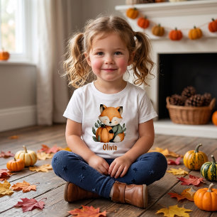 Camiseta De Bebé Diseño personalizado de calabaza de zorro para Hal