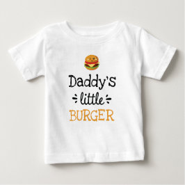 Camiseta De Bebé Diseño personalizado | Pequeña hamburguesa de [Cua