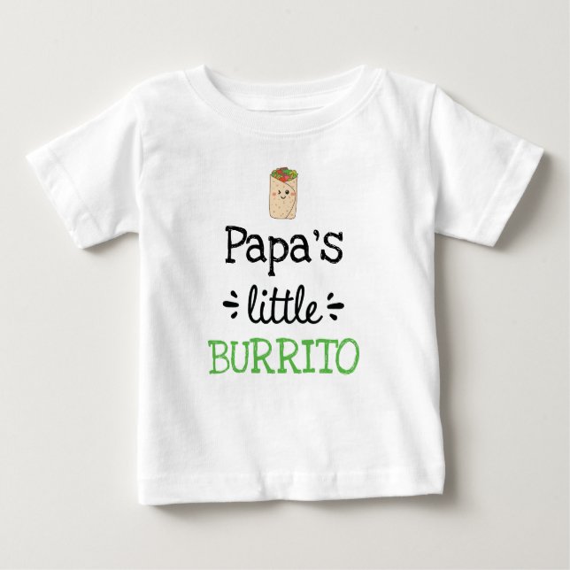 Camiseta De Bebé Diseño personalizado | Pequeño burrito de [cualqui (Anverso)