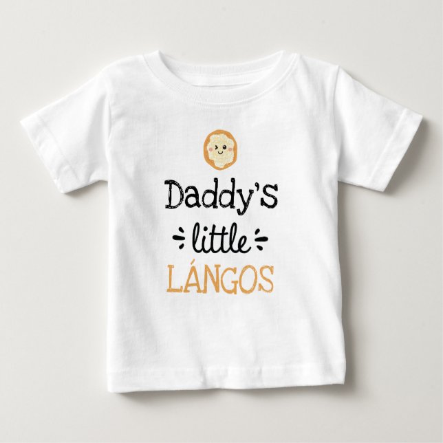 Camiseta De Bebé Diseño personalizado | Pequeño Lángos de [cualquie (Anverso)