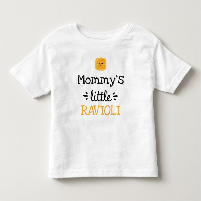 Camiseta De Bebé Diseño Personalizado | Pequeño Ravioli de [Cualqui (Anverso)