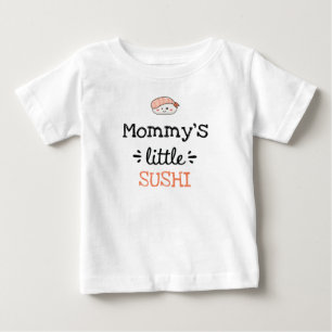 Camiseta De Bebé Diseño Personalizado Pequeño Sushi de [Cualquier