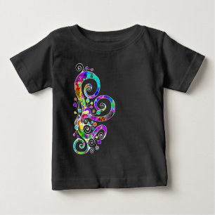 Camiseta De Bebé Diseño pintado de mano cardíaca espiral 2