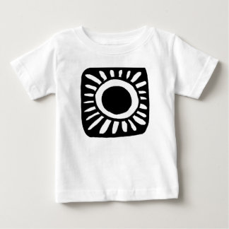 Camiseta De Bebé Diseño pop en negrita en blanco y negro