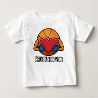 Diseño Romántico Divertido de Baloncesto para Ti