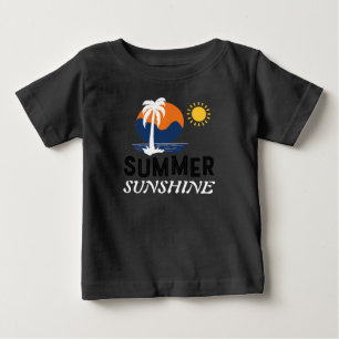 Camiseta De Bebé Diseño Sunshine de niños de verano
