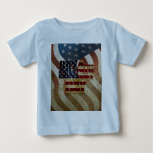 Camiseta De Bebé Diseño Vintage del Día de la Independencia del 4 d