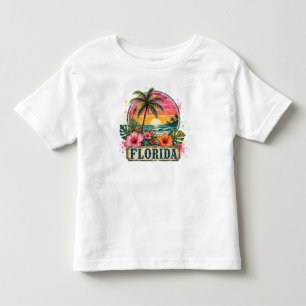 Camiseta De Bebé Diseño Vintage Florida Playa PNG Estado del Sol