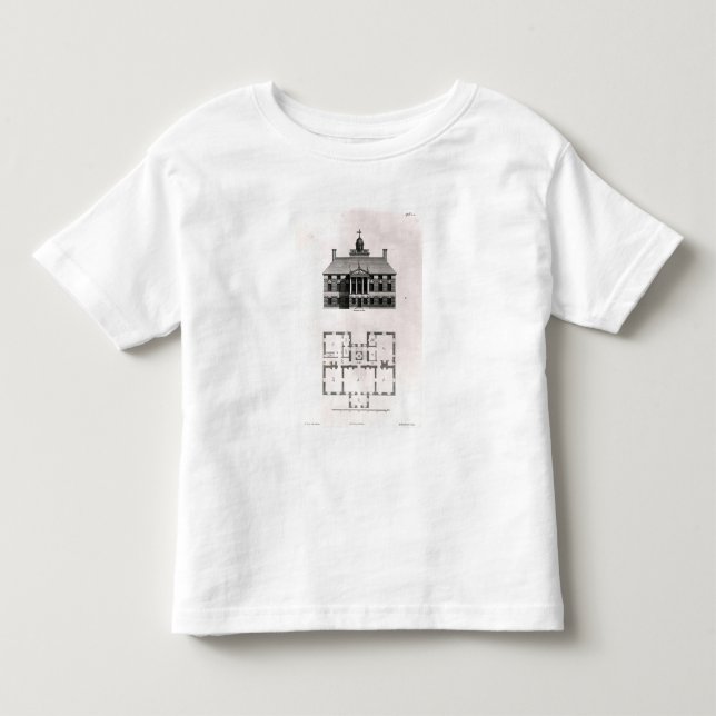Camiseta De Bebé Diseños de Inigo Jones, 1727 (Anverso)