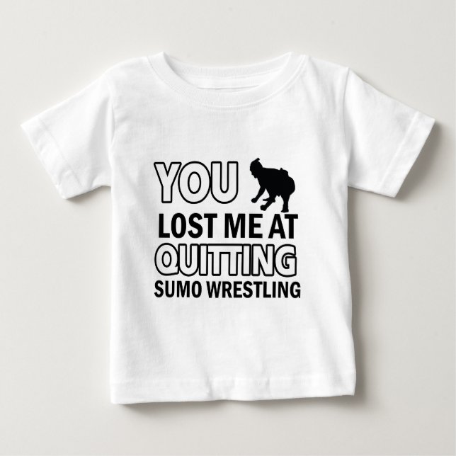 Camiseta De Bebé Diseños de la lucha de sumo (Anverso)