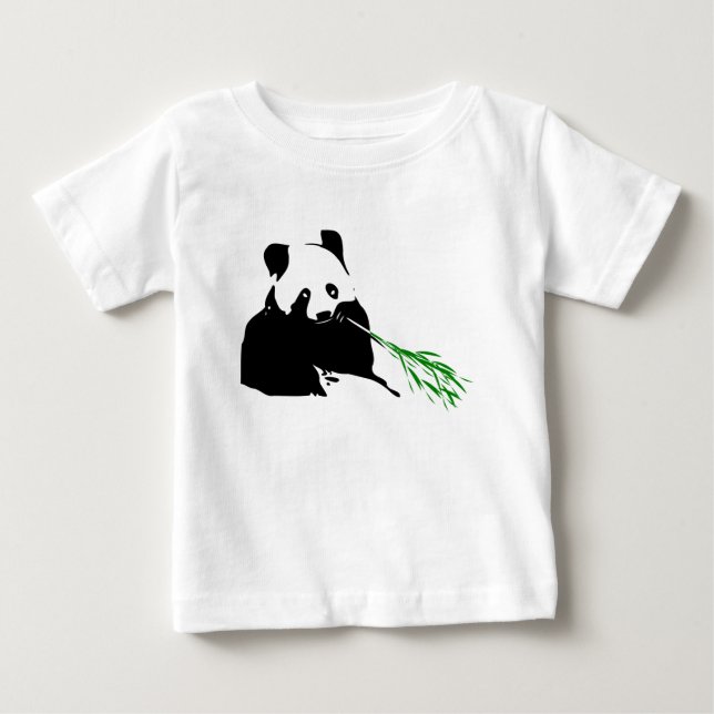 Camiseta De Bebé diseños de oso panda en ropa de bebé (Anverso)