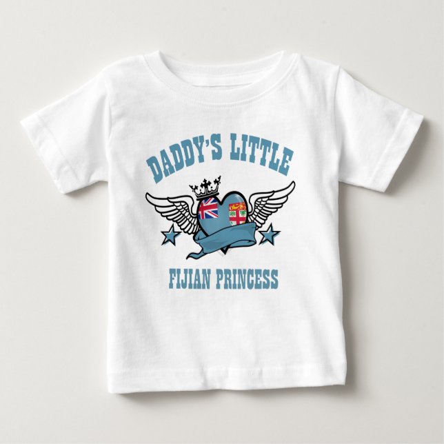 Camiseta De Bebé diseños de princesa fijiana (Anverso)