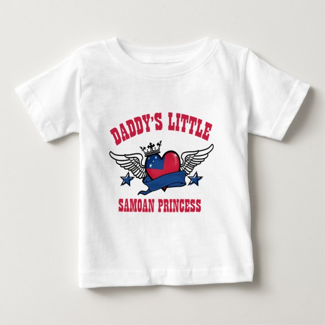 Camiseta De Bebé diseños de princesa samoana (Anverso)