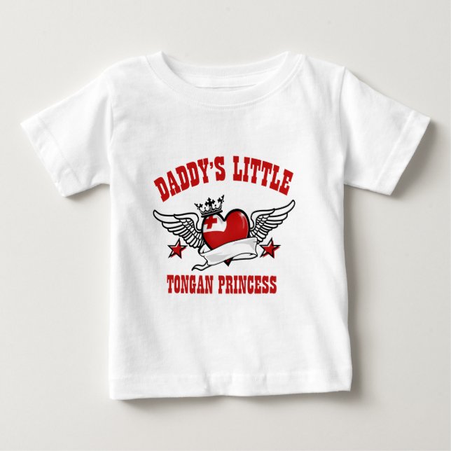 Camiseta De Bebé diseños de princesa tonga (Anverso)