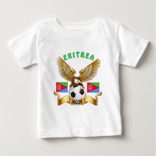 Camiseta De Bebé Diseños del fútbol de Eritrea