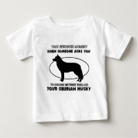 Diseños divertidos del husky siberiano