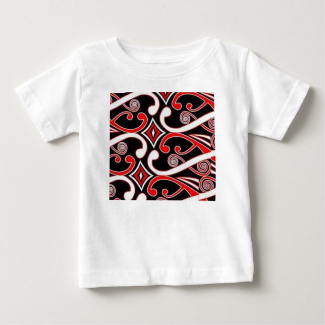 Camiseta De Bebé diseños maoríes (Anverso)