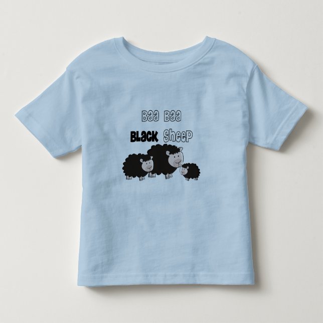 Camiseta De Bebé Diseños "ovejas negras de las ovejas negras del (Anverso)