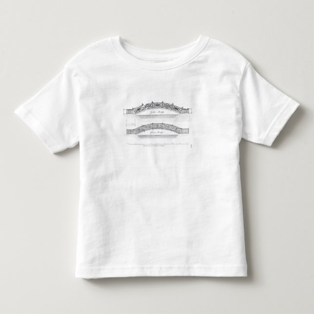 Camiseta De Bebé Diseños para los puentes del jardín, publicados (Anverso)