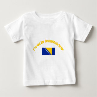 Camiseta De Bebé diseños patrióticos bosnios de la bandera