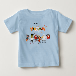 Camiseta De Bebé Disfraz de Halloween para niños pequeños monstruos