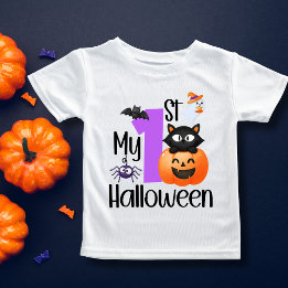 Camiseta De Bebé Disfraz Divertido Regalo Traje Mono Mi 1er Hallowe