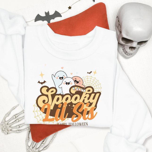 Camiseta De Bebé Disfraz Espantoso de Halloween para Familias con D (#matchingfamilycostumes #matchingfamilyoutfits #halloween #family #sister)