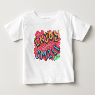 Camiseta De Bebé Disfruta Tu Sonrisa (Yo Sí)