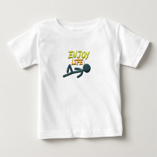 Camiseta De Bebé Disfrutar de la vida (Anverso)