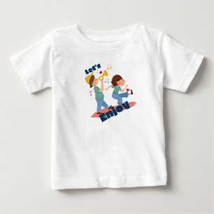 Camiseta De Bebé Disfrutemos de los pequeños momentos de la vida, b