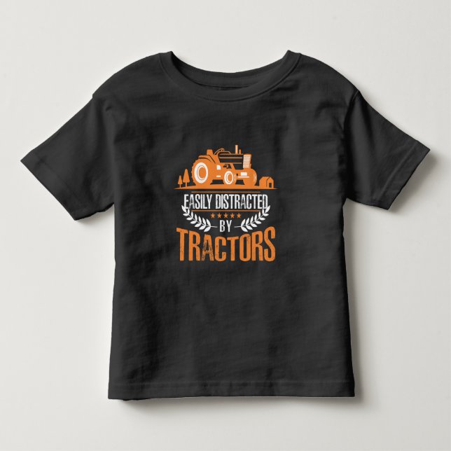 Camiseta De Bebé Distrado por agricultura divertida de agricultores (Anverso)