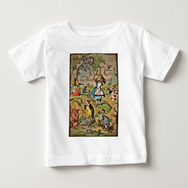 Camiseta De Bebé Distressed Alice and Friends Cover (Anverso)