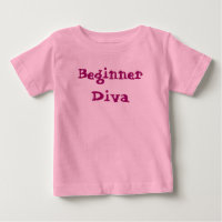 Diva Principiante Lindo Sassy Femenino Frase