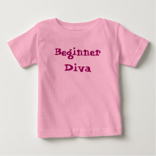 Camiseta De Bebé Diva Principiante Lindo Sassy Femenino Frase