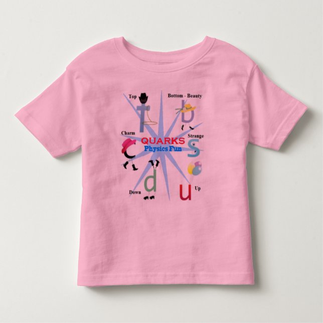 Camiseta De Bebé Diversión de la física de partícula de los Quarks (Anverso)