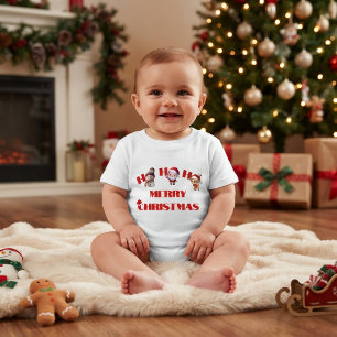 Camiseta De Bebé Diversión de Navidad Ho Ho Ho