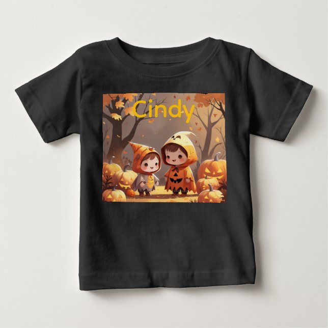Camiseta De Bebé Diversión de otoño con un amigo (Anverso)