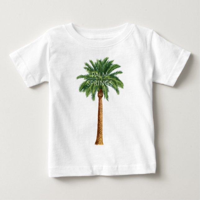 Camiseta De Bebé Diversión del verano del día de fiesta del Palm (Anverso)