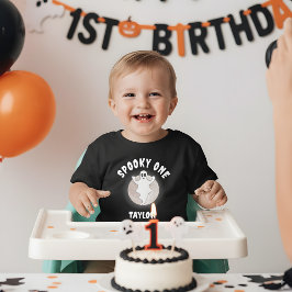 Camiseta De Bebé Diversión en el 1er cumpleaños de Spooky One Prime