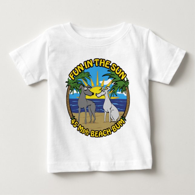 Camiseta De Bebé DIVERSIÓN EN EL SOL 45 Mph BEACH BUM (Anverso)