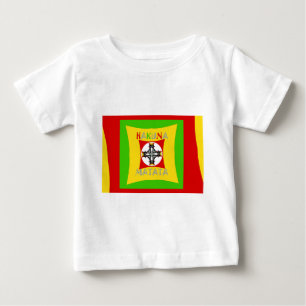Camiseta De Bebé Diversión Rasta Color Rojo Dorado Verde