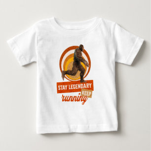 Camiseta De Bebé Divertida Motivación para Correr de Bigfoot