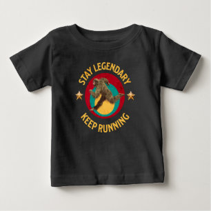 Camiseta De Bebé Divertida Motivación para Correr de Bigfoot