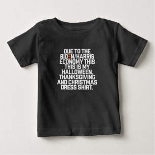 Camiseta De Bebé Divertida Navidad Economía Biden Harris