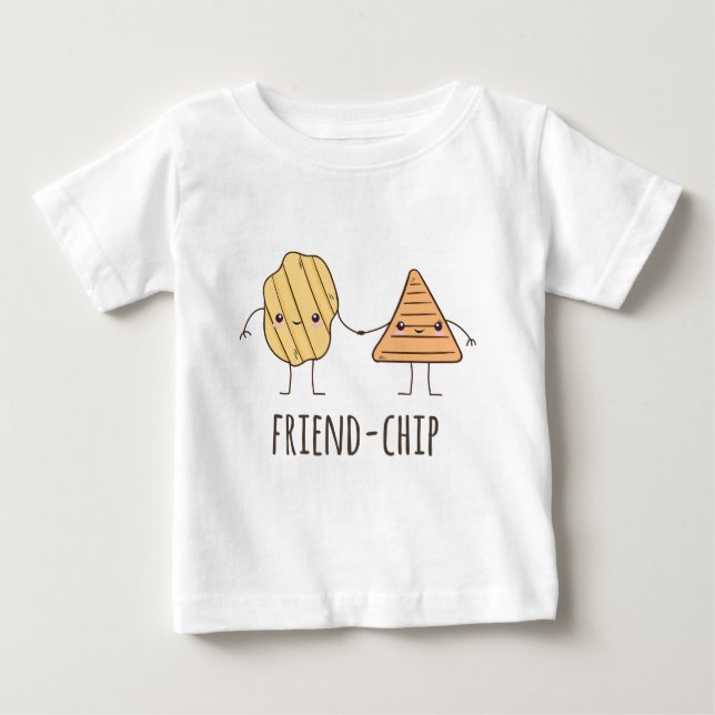 Camiseta De Bebé Divertidas papas fritas fritas (Anverso)